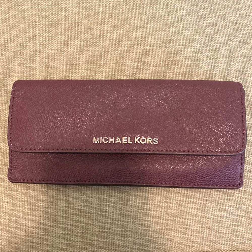 Purple Michael Kors wallet